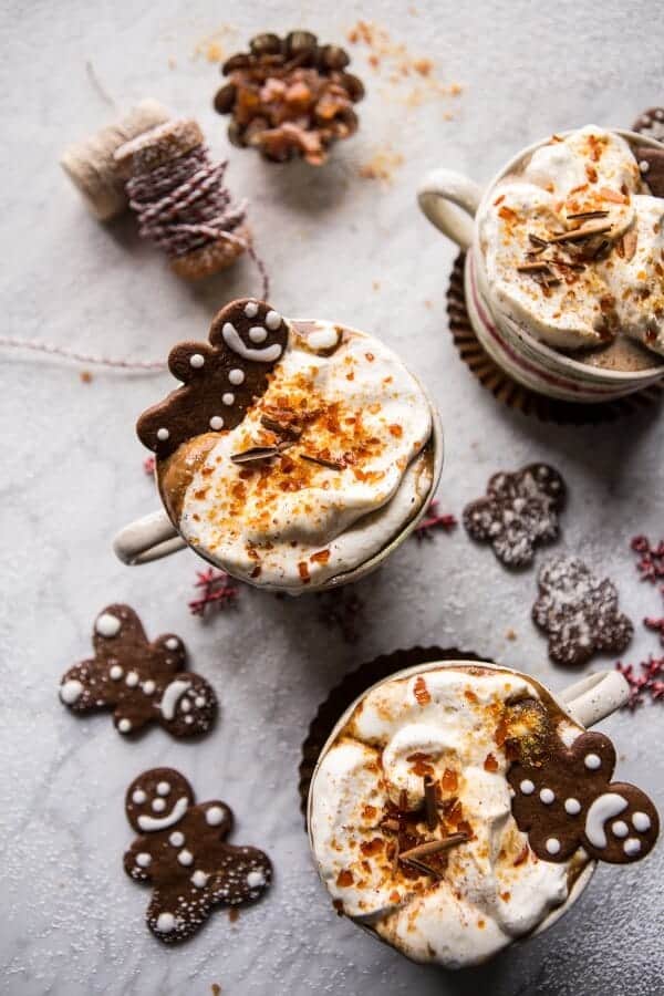 Gingerbread Latte with Salted Caramel Sugar (VIDEO) | halfbakedharvest.com @hbharvest