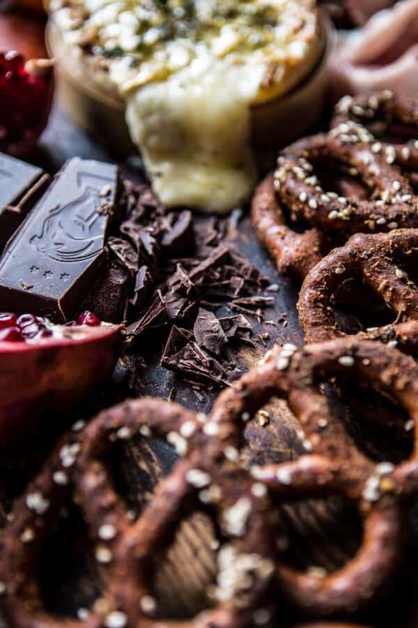 Honey Baked Brie with Seasoned Pretzels (EASY CHRISTMAS APPETIZER) | halfbakedharvest.com @hbharvest