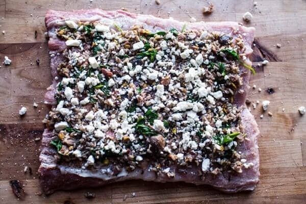 Pineapple Glazed Pork Roast with Bacon Wild Rice Stuffing | halfbakedharvest.com @hbharvest