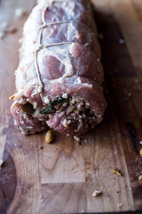 Pineapple Glazed Pork Roast with Bacon Wild Rice Stuffing | halfbakedharvest.com @hbharvest