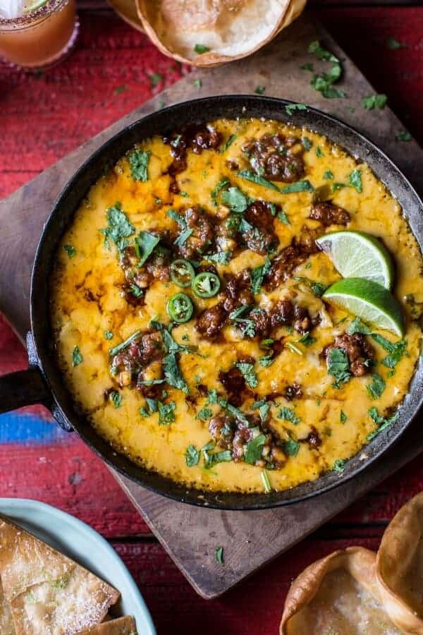 Queso Fundido alla Tequila | halfbakedharvest.com @hbharvest