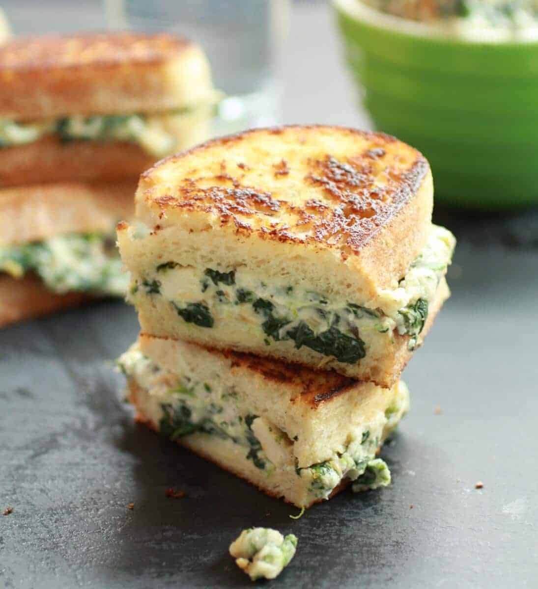 Spinach and Artichoke Melts | halfbakedharvest.com @hbharvest
