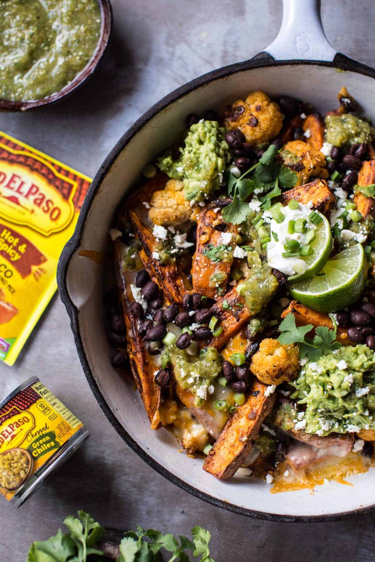 Sweet Potato and Black Bean Nachos with Green Chile Salsa | halfbakedharvest.com @hbharvest
