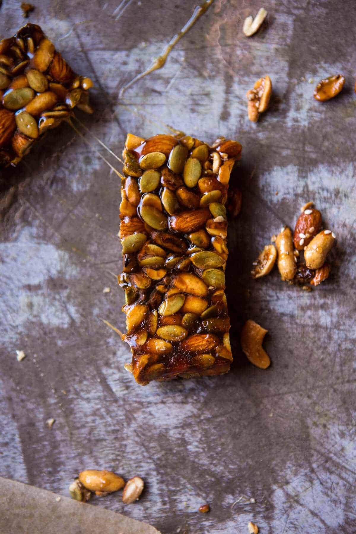 Chocolate Dunked Salted Honey Nut Bars | halfbakedharvest.com @hbharvest