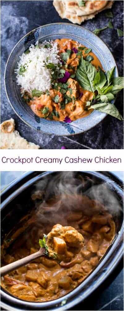 Crockpot Creamy Cashew Chicken | halfbakedharvest.com @hbharvest