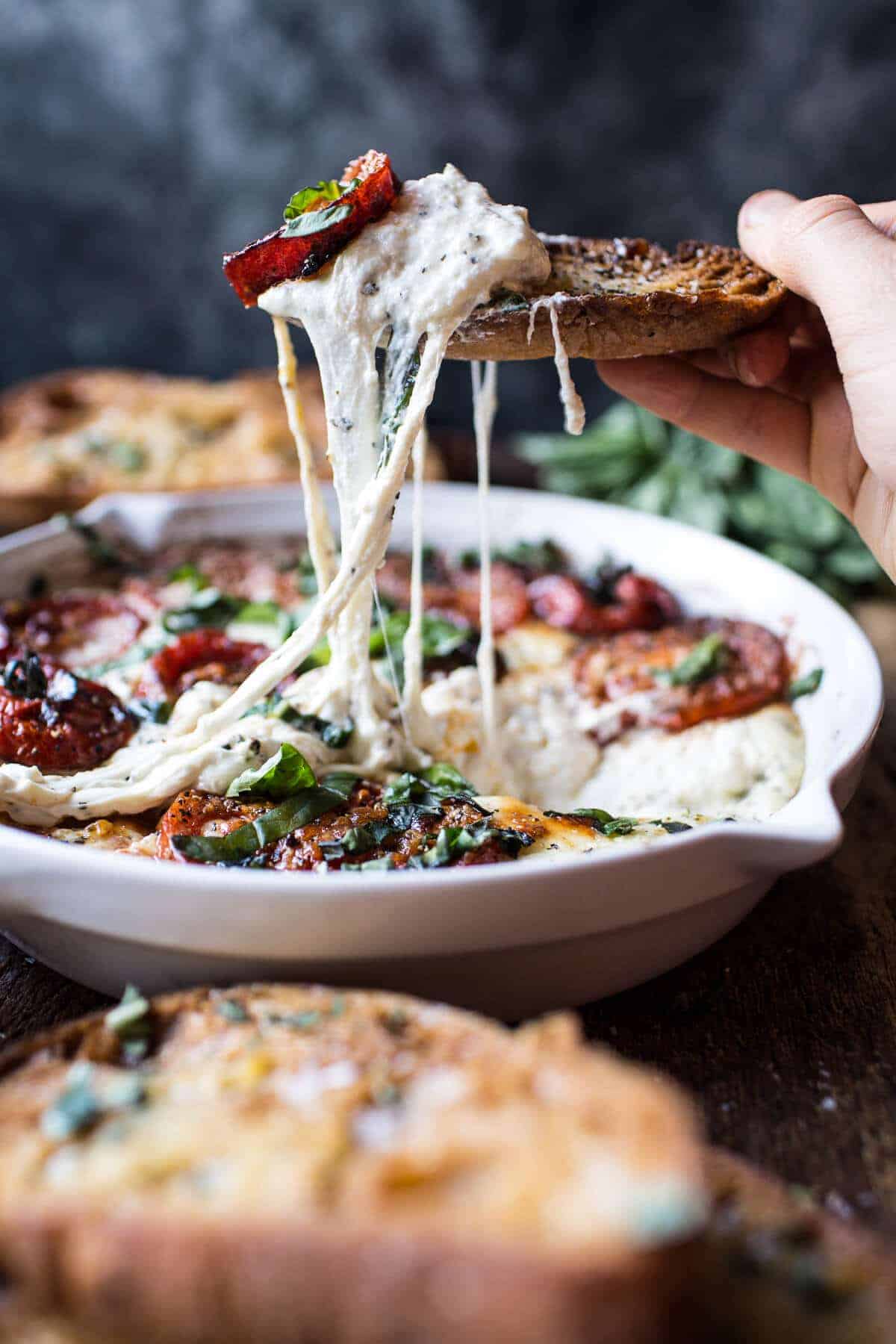 Margherita Pizza Dip (with Burrata) | halfbakedharvest.com @hbharvest