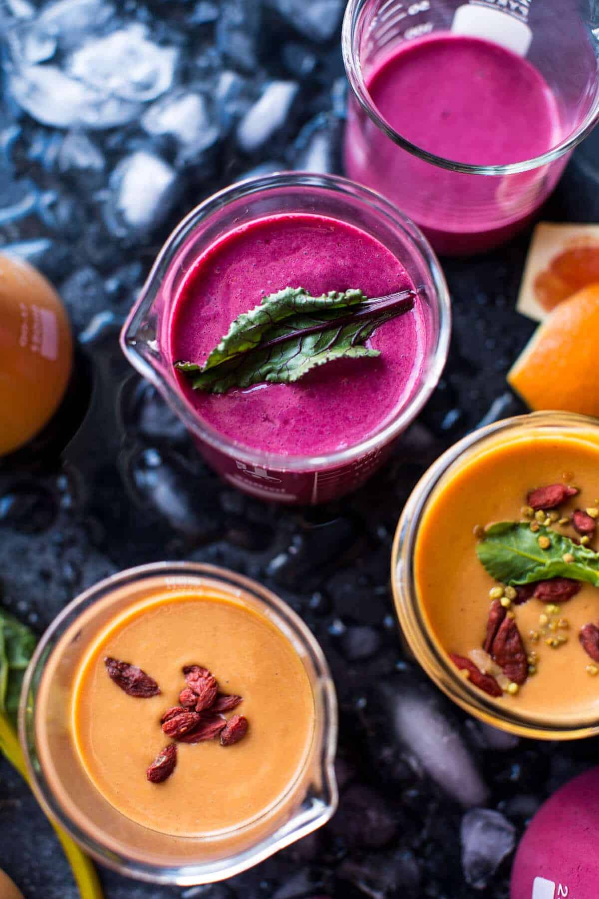 Power Food Fruit Smoothies 2 Ways | halfbakedharvest.com @hbharvest
