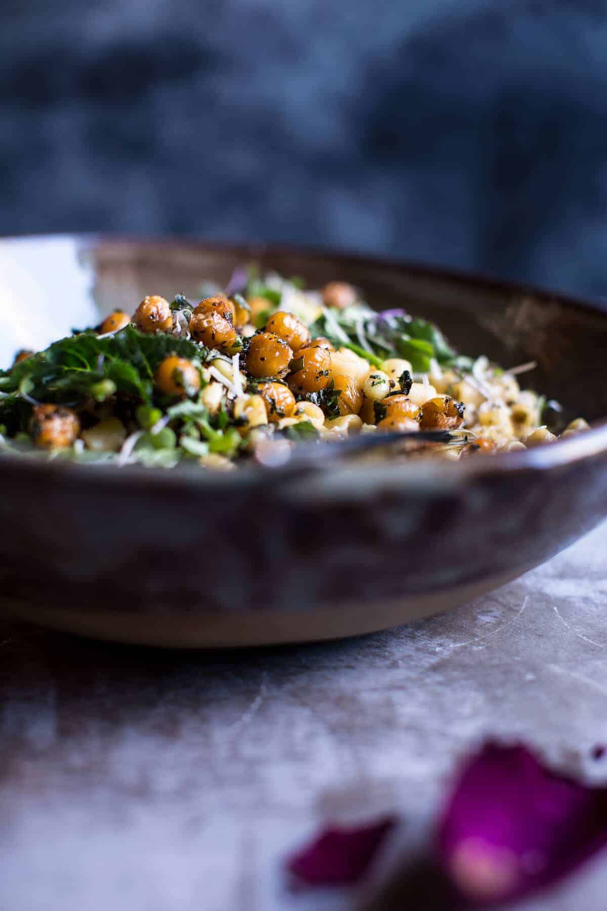 Quick + Simple Pasta “Risotto” with Herbed Roasted Chickpeas | halfbakedharvest.com @hbharvest