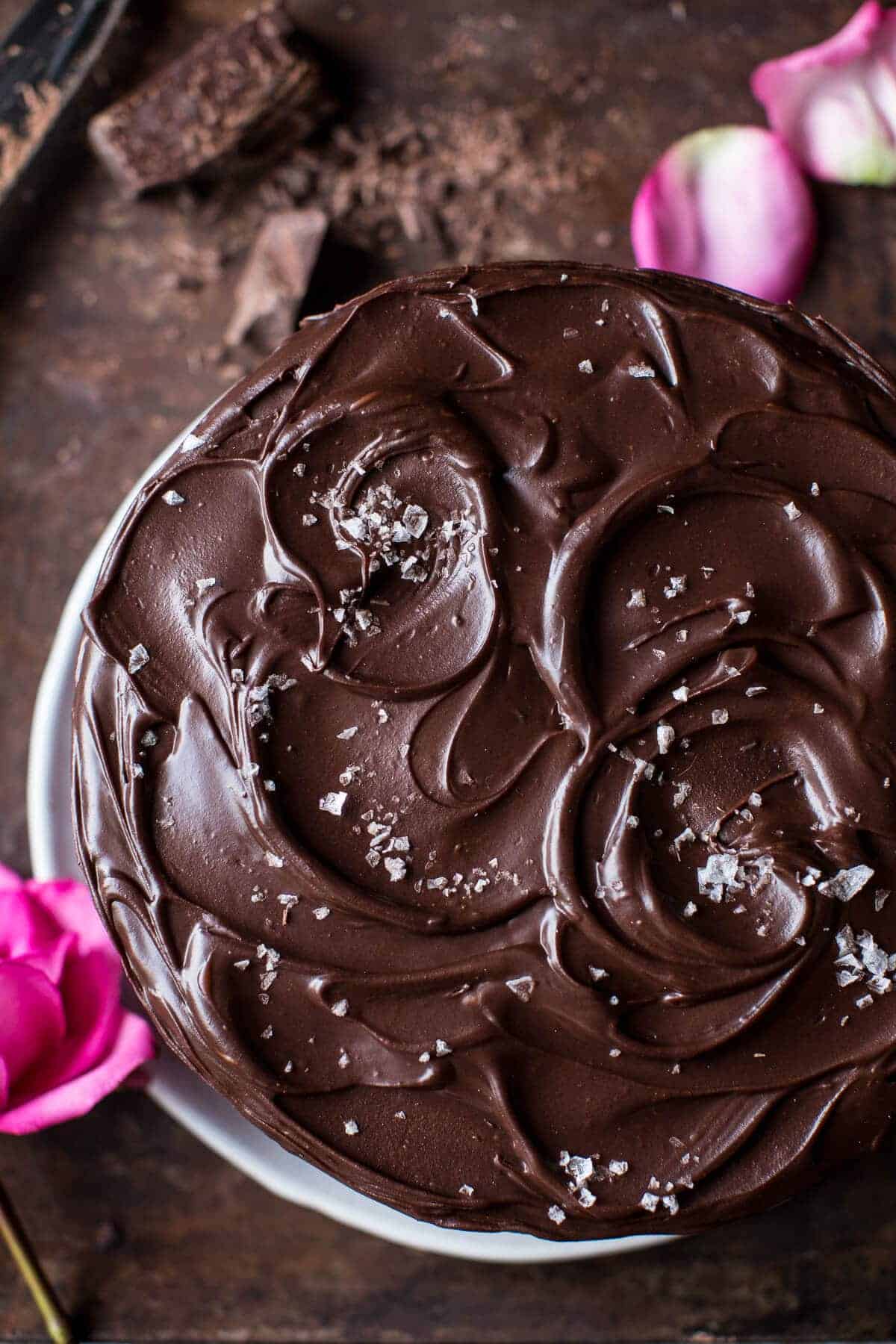 Vegan Chocolate Cake with Creamy Chocolate Almond Butter Buttercream | halfbakedharvest.com @hbharvest