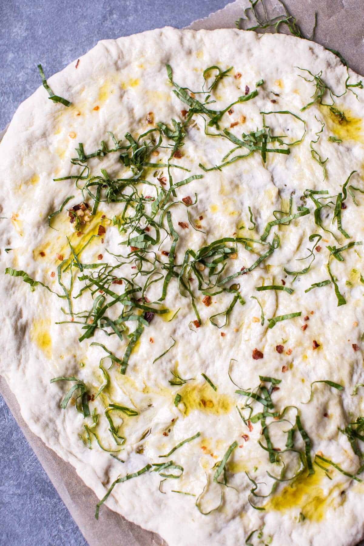 Broccoli Rabe Burrata Pizza