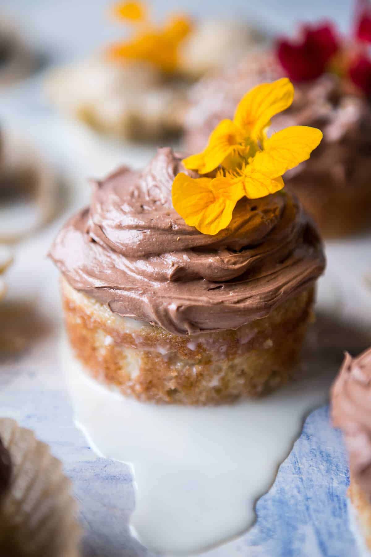 Coconut Banana 3-Milk Cupcakes with Nutella Buttercream | halfbakedharvest.com @hbharvest