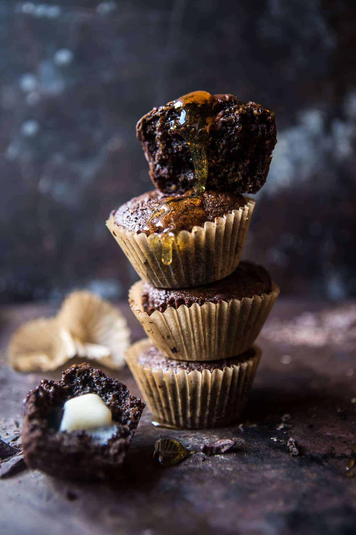 Double Chocolate Irish Tea Infused Oat Muffins | halfbakedharvest.com @hbharvest