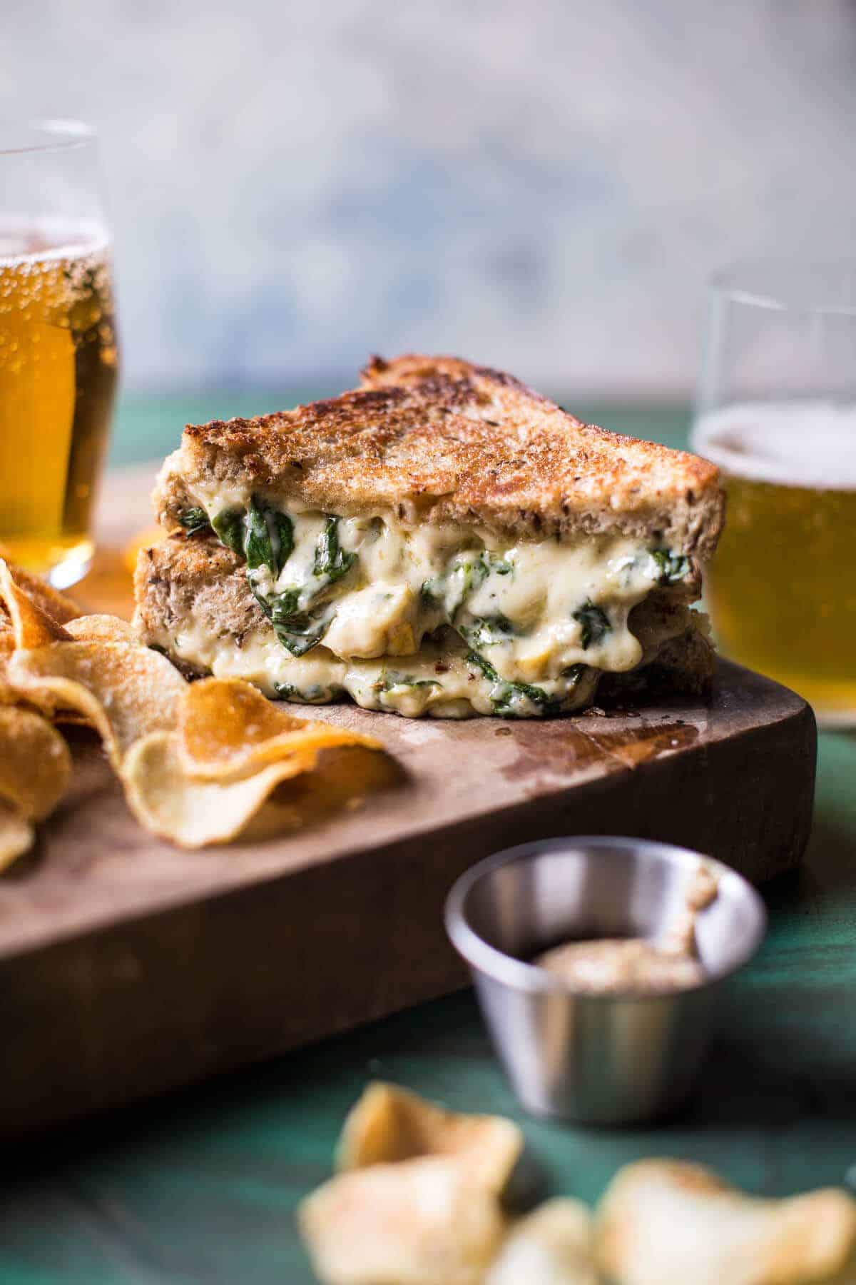 Irish Pub Spinach and Artichoke Melt | halfbakedharvest.com @hbharvest