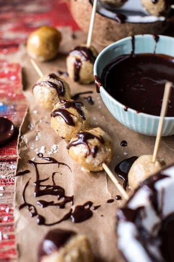 Sweet Cuban Coconut Balls with Melted Chocolate (Coquito Acaramelado) | halfbakedharvest.com @hbharvest