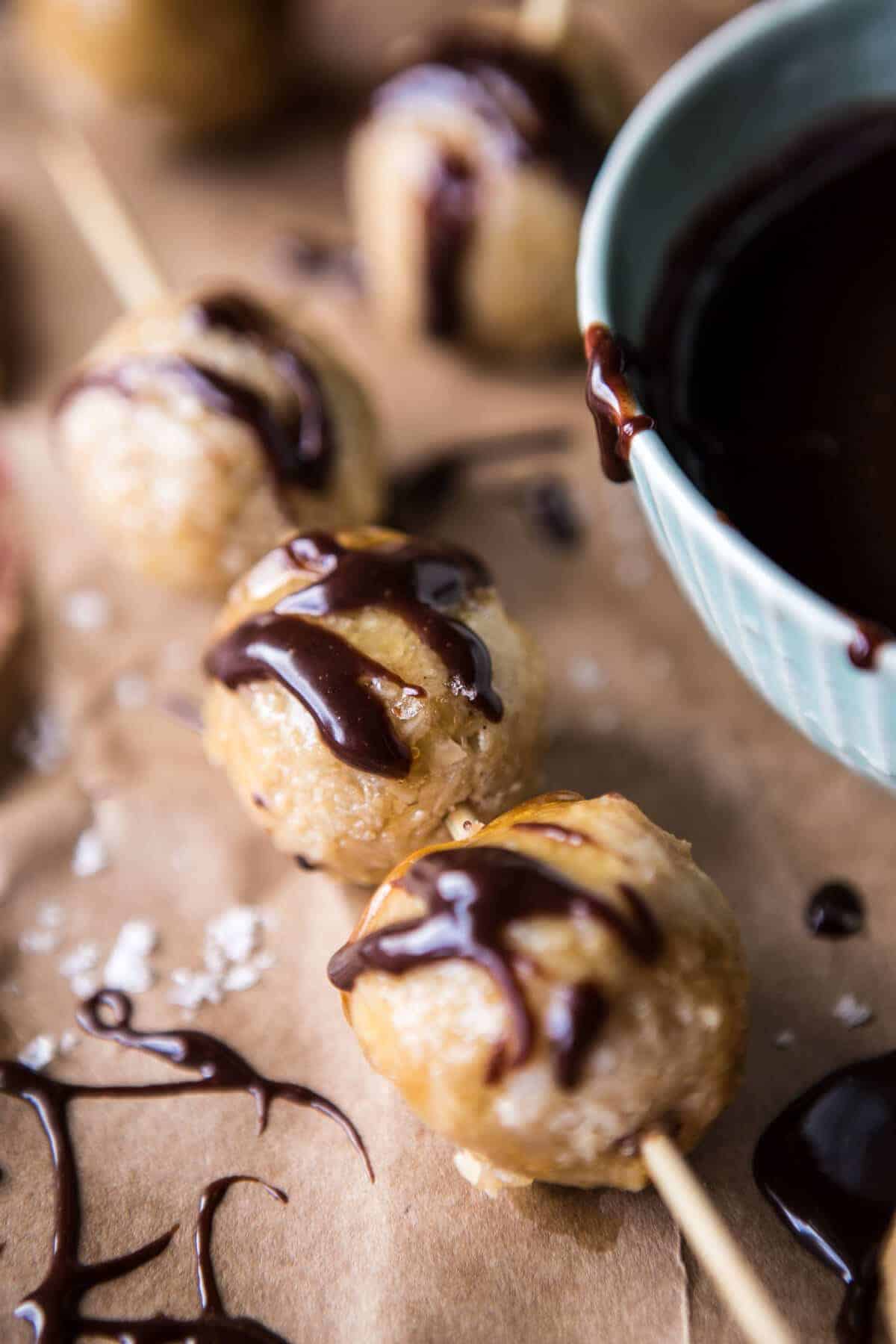 Sweet Cuban Coconut Balls with Melted Chocolate (Coquito Acaramelado) | halfbakedharvest.com @hbharvest