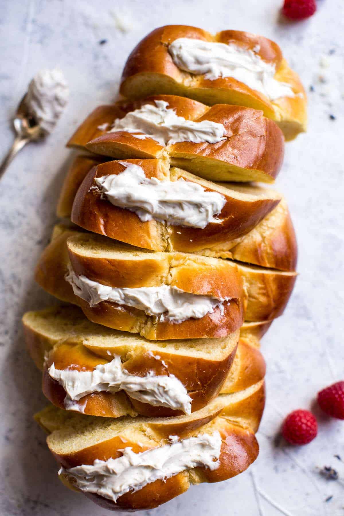 Whipped Cream Cheese Stuffed French Toast with Raspberries | halfbakedharvest.com @hbharvest
