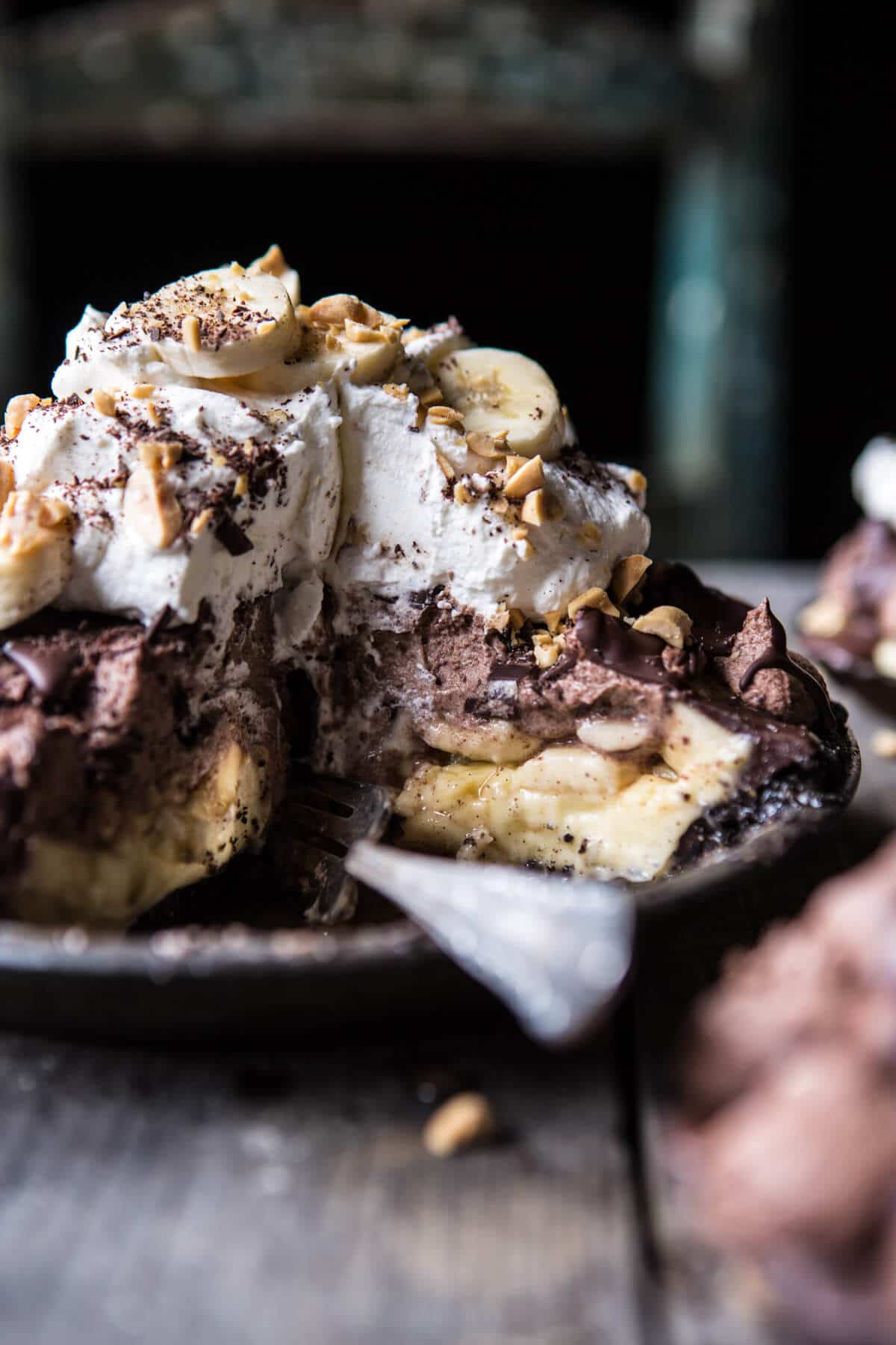 Banana Cream Pie…with Chocolate and Peanuts | halfbakedharvest.com @hbharvest
