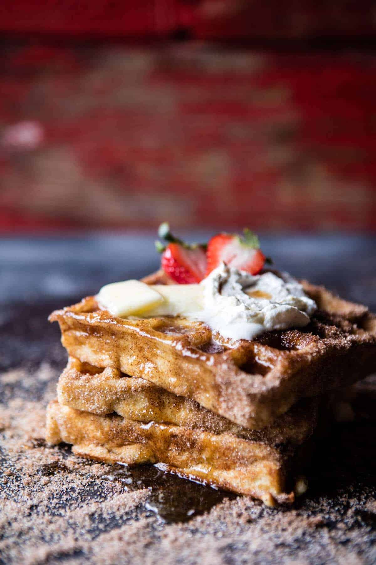 Churro Waffles | halfbakedharvest.com @hbharvest
