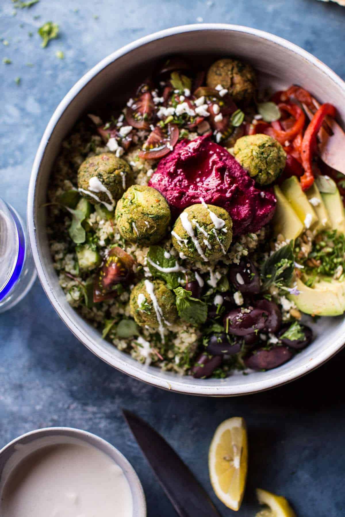 Mediterranean Falafel Bowl | halfbakedharvest.com @hbharvest