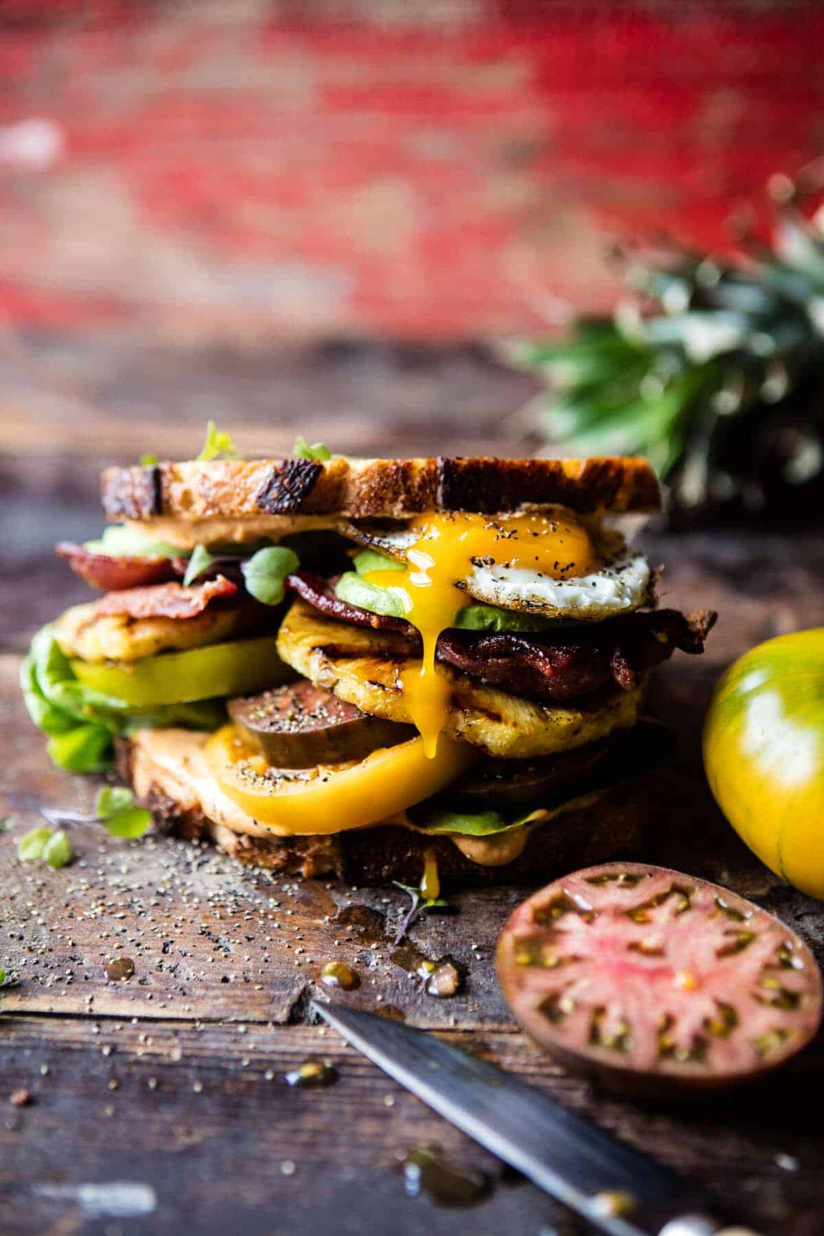 Pineapple BLT with Sweet Chili Butter + Sriracha Mayo | halfbakedharvest.com @hbharvest