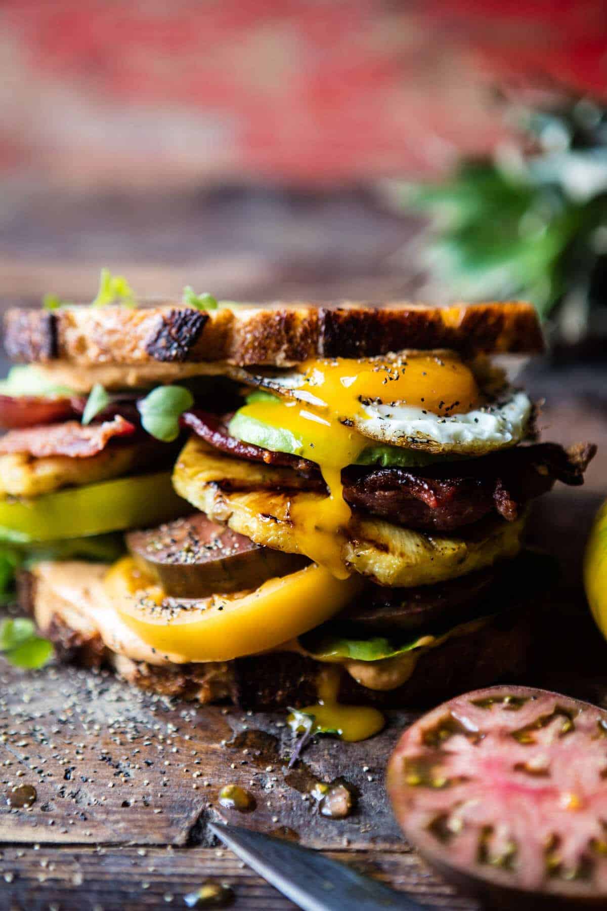 Pineapple BLT with Sweet Chili Butter + Sriracha Mayo | halfbakedharvest.com @hbharvest