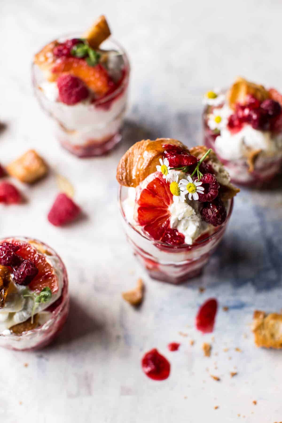 Raspberry Fools with Honey Butter Croissants | halfbakedharvest.com @hbharvest