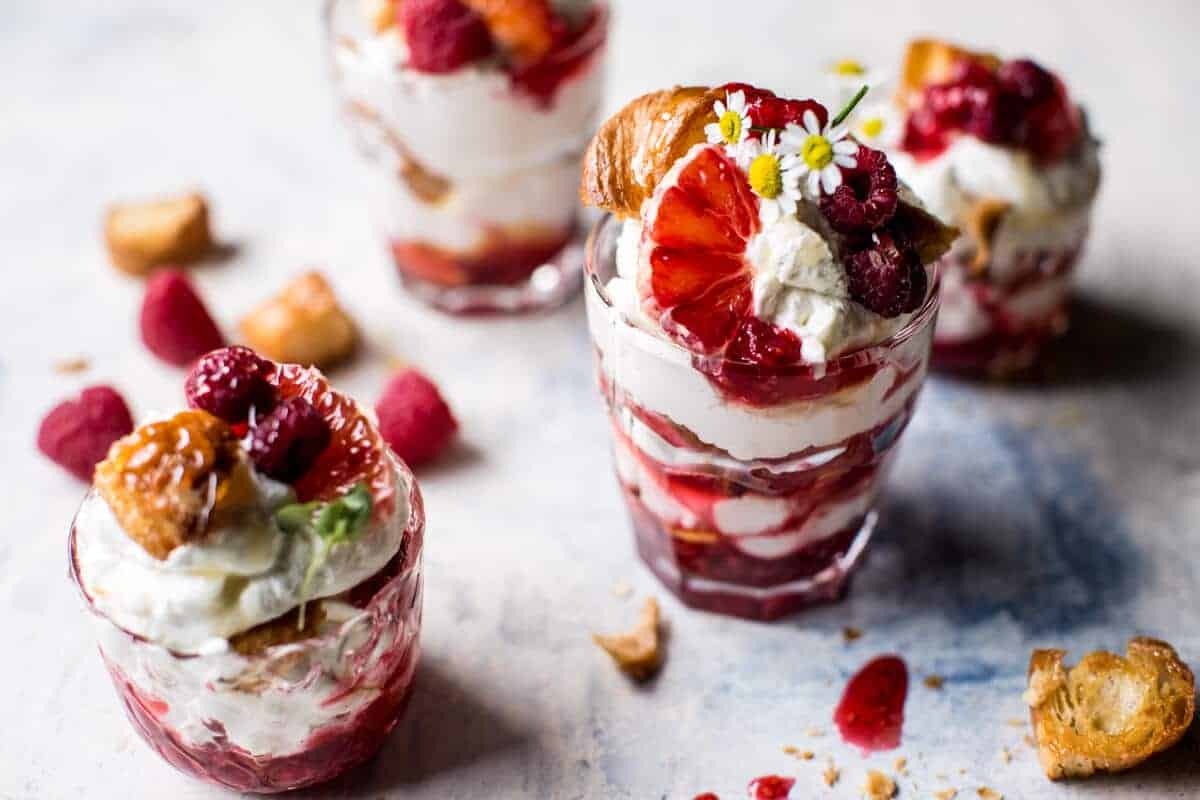 Raspberry Fools with Honey Butter Croissants | halfbakedharvest.com @hbharvest