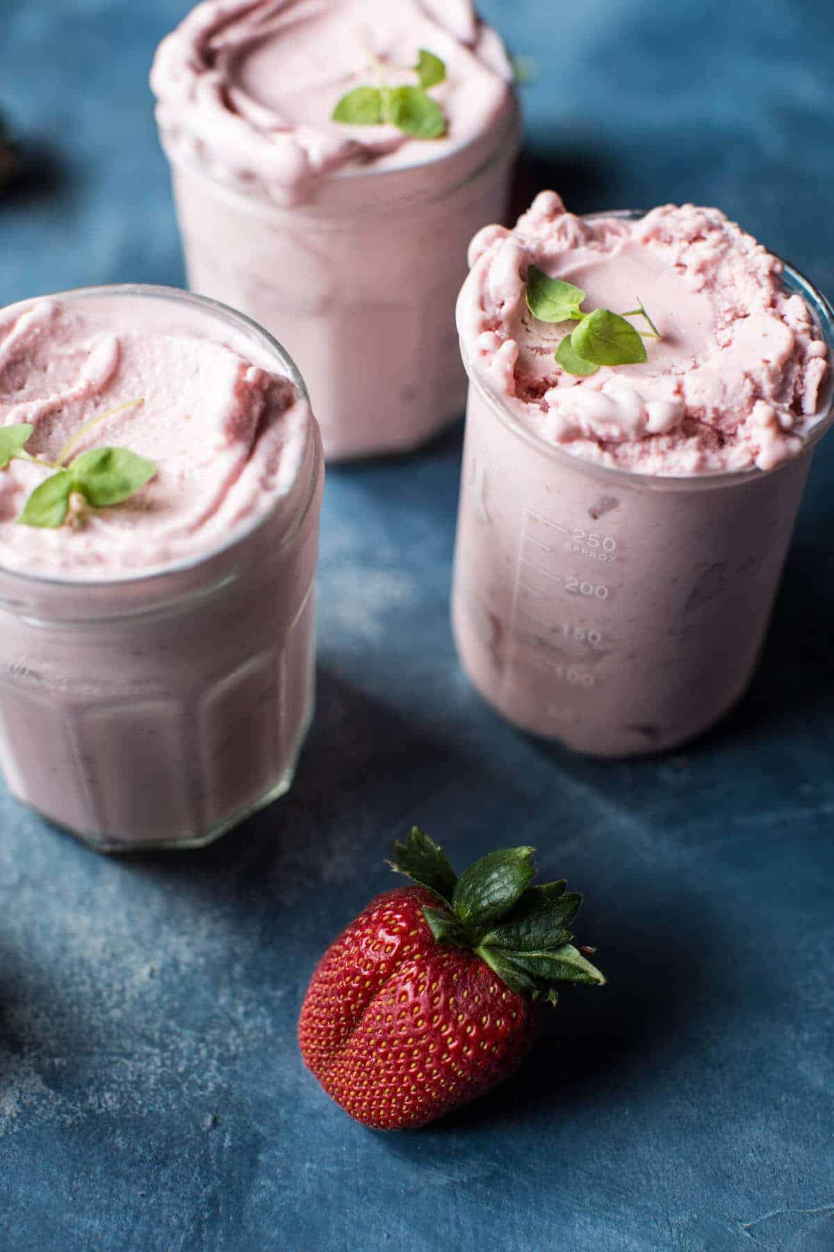 Strawberry Rosehip Frozen Yogurt | halfbakedharvest.com @hbharvest