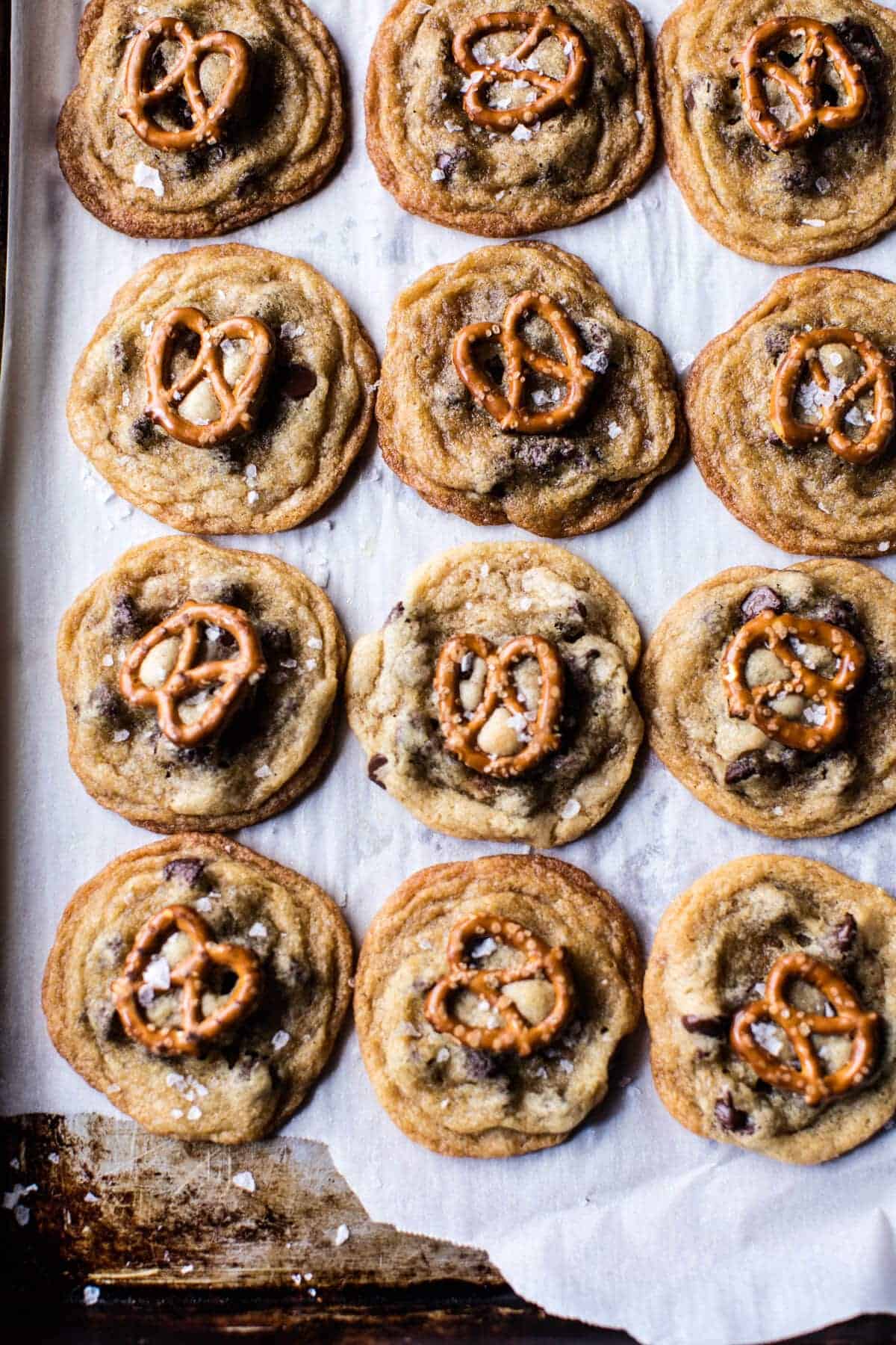 Salted Pretzel Nutella Cookie Ice Cream Sandwiches | halfbakedharvest.com @hbharvest