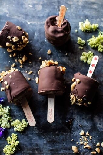 Layered Caramel Buster Bars | halfbakedharvest.com @hbharvest