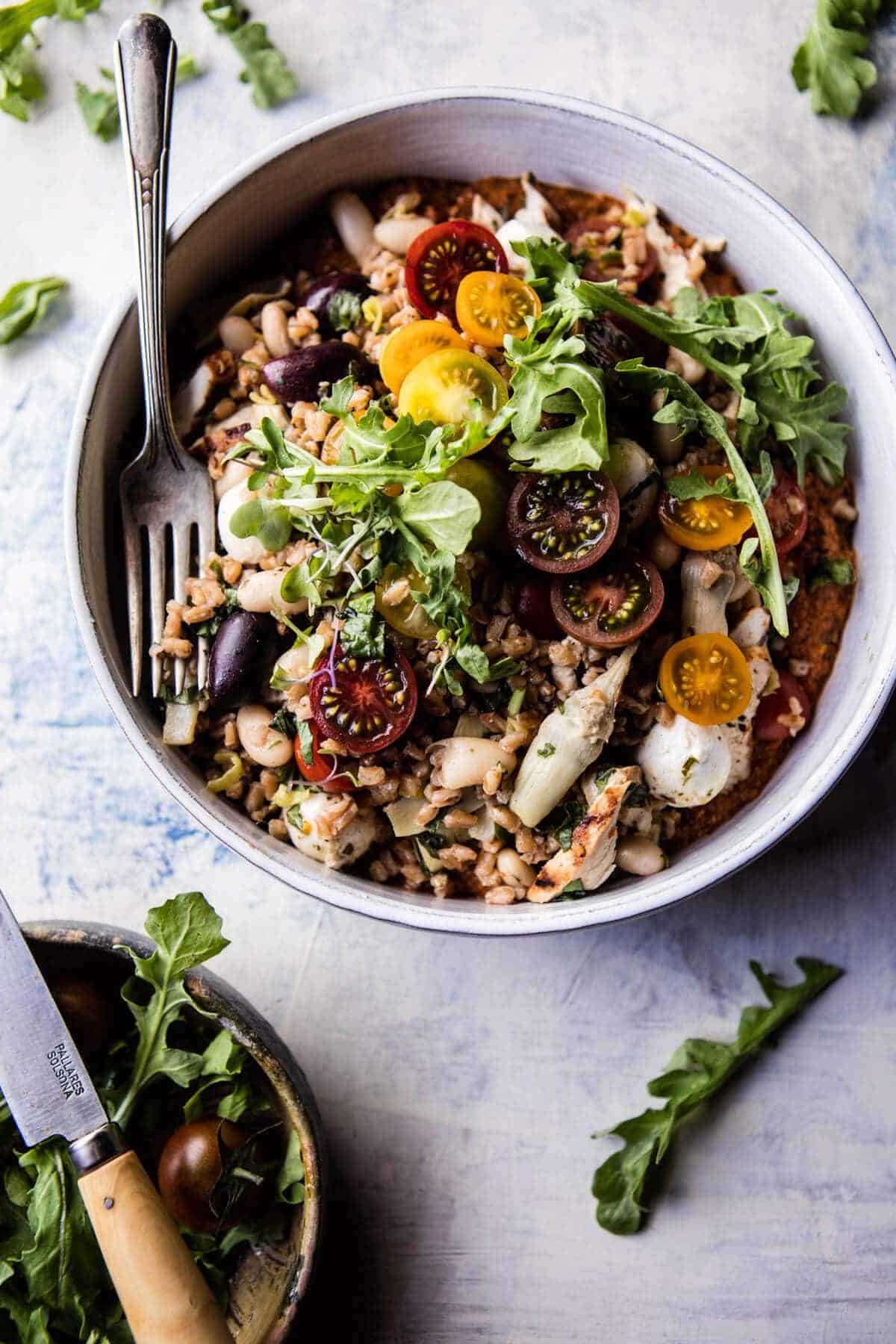 Mediterranean Chicken and Farro Salad | halfbakedharvest.com @hbharvest