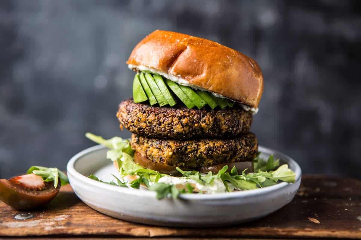 Roasted Zucchini Burgers with Garlic Whipped Feta | halfbakedharvest.com @hbharvest