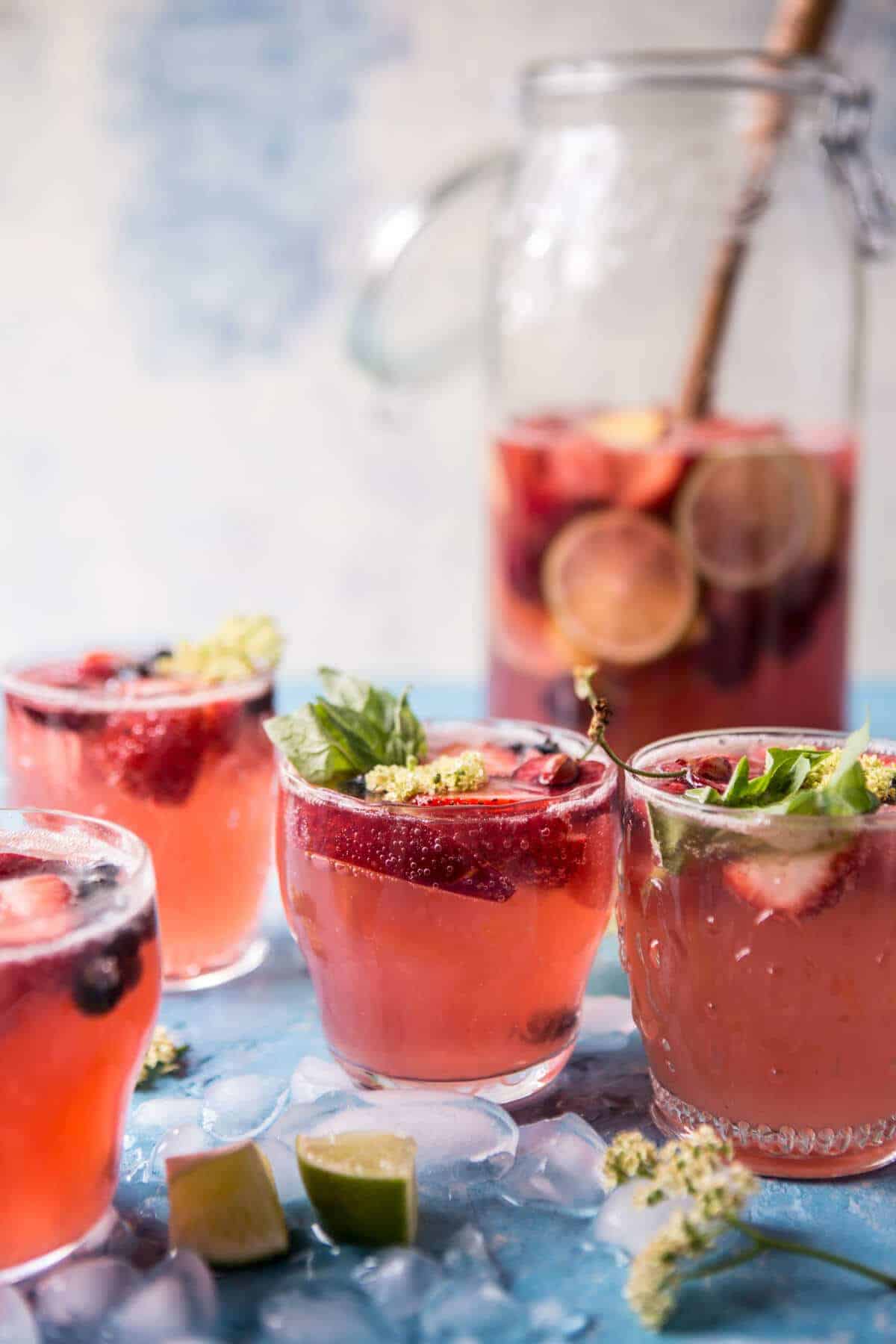 Summertime Rose Tequila Sangria | halfbakedharvest.com @hbharvest