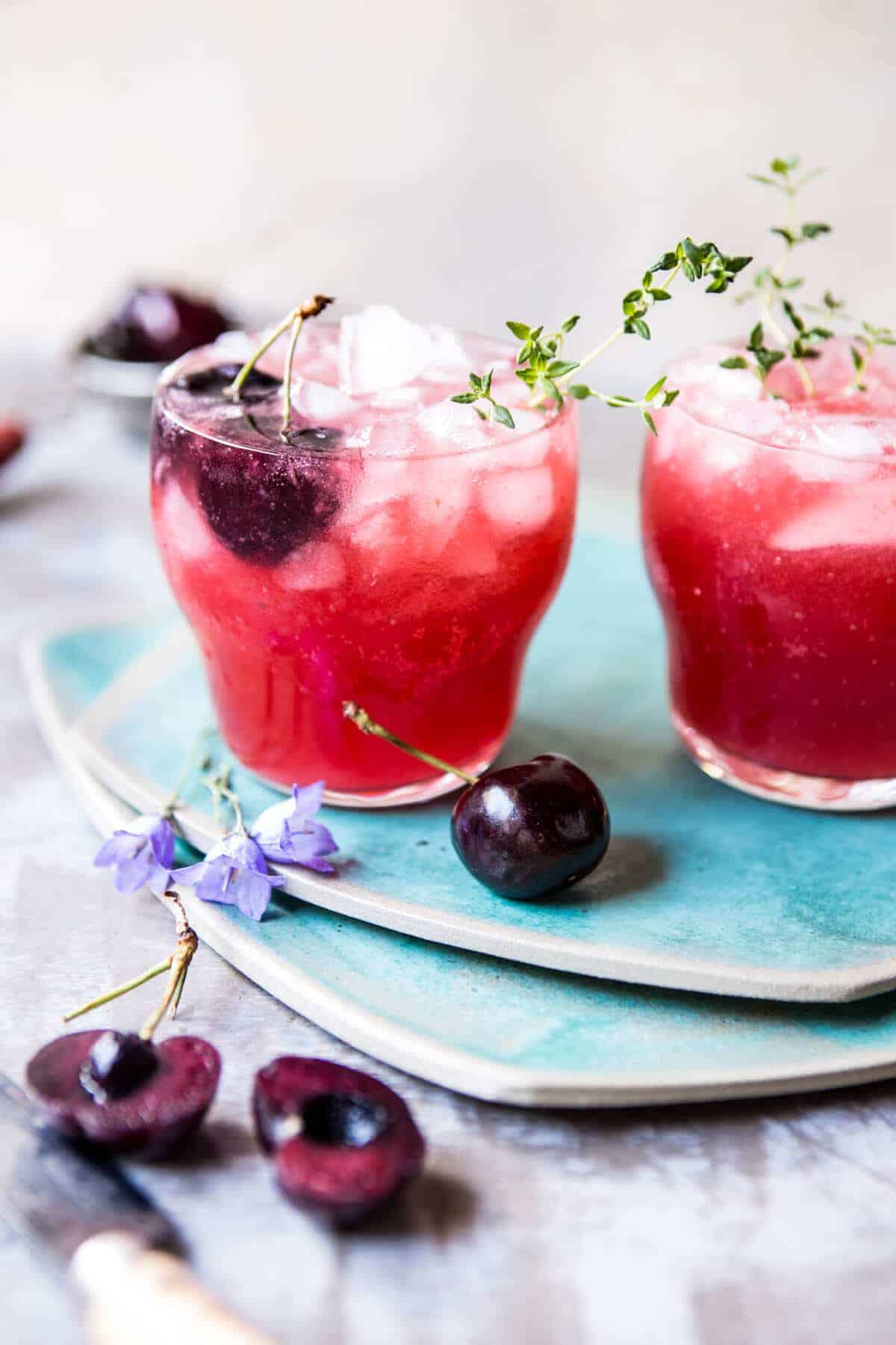 Ginger Beer Cherry Vodka Soda | halfbakedharvest.com @hbharvest