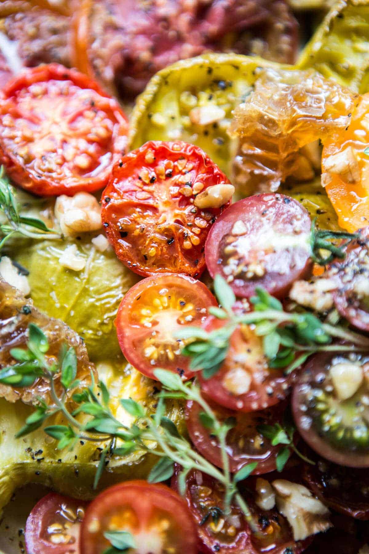 Heirloom Tomato and Zucchini Galette with Honey + Thyme | halfbakedharvest.com @hbharvest