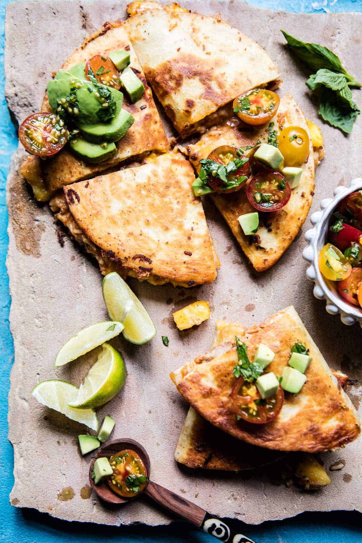Applewood Smoked Mango Pork Quesadilla | halfbakedharvest.com @hbharvest