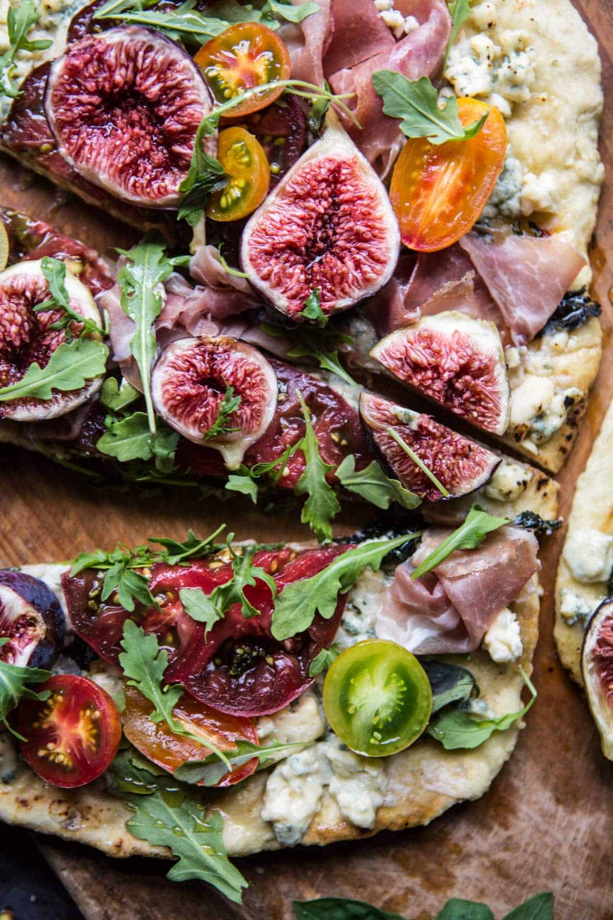 Grilled Tomato, Fig and Prosciutto Pizza | halfbakedharvest.com @hbharvest