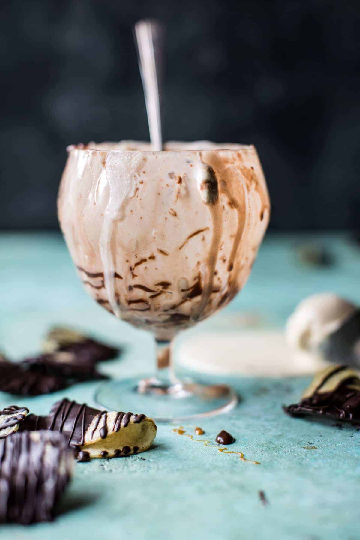 Salted Caramel Chocolate Covered Potato Chip Sundaes | halfbakedharvest.com @hbharvest