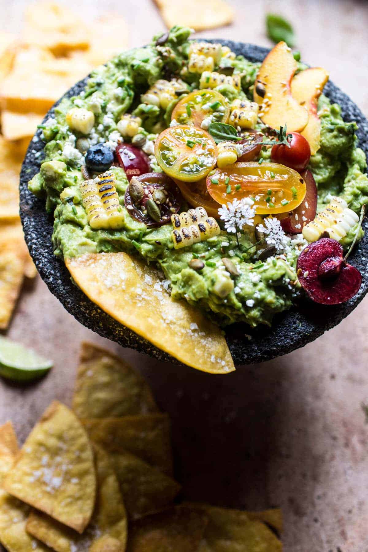 Summer Garden Guacamole | halfbakedharvest.com @hbharvest
