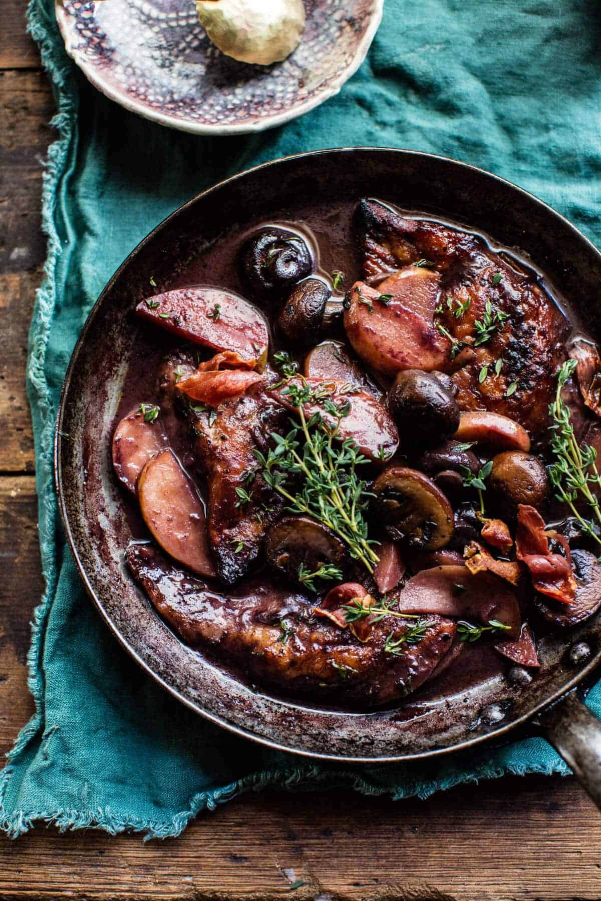Apple Cider Chicken Marsala with Wild Rice Pilaf | halfbakedharvest.com @hbharvest