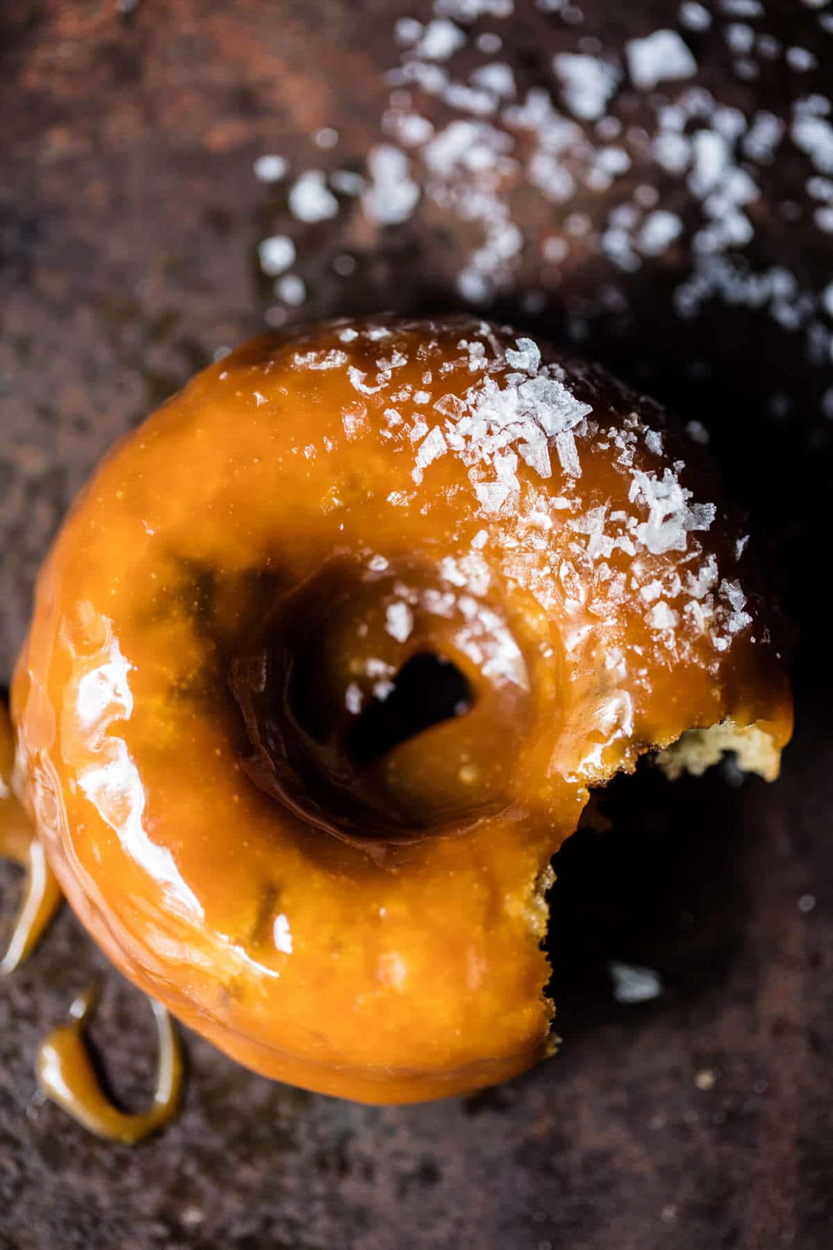 Baked Salted Caramel Apple Cider Doughnuts | halfbakedharvest.com @hbharvest