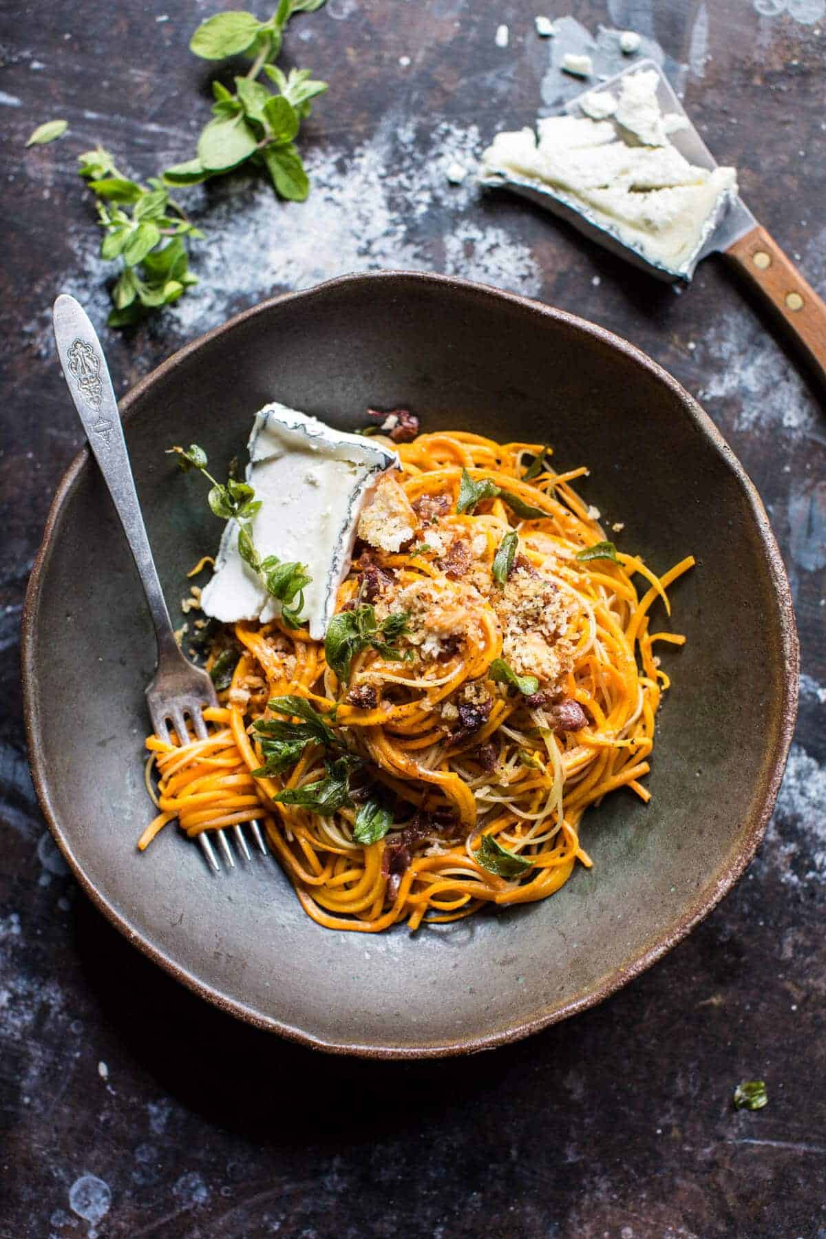Butternut Squash Goat Cheese Pasta | halfbakedharvest.com @hbharvest