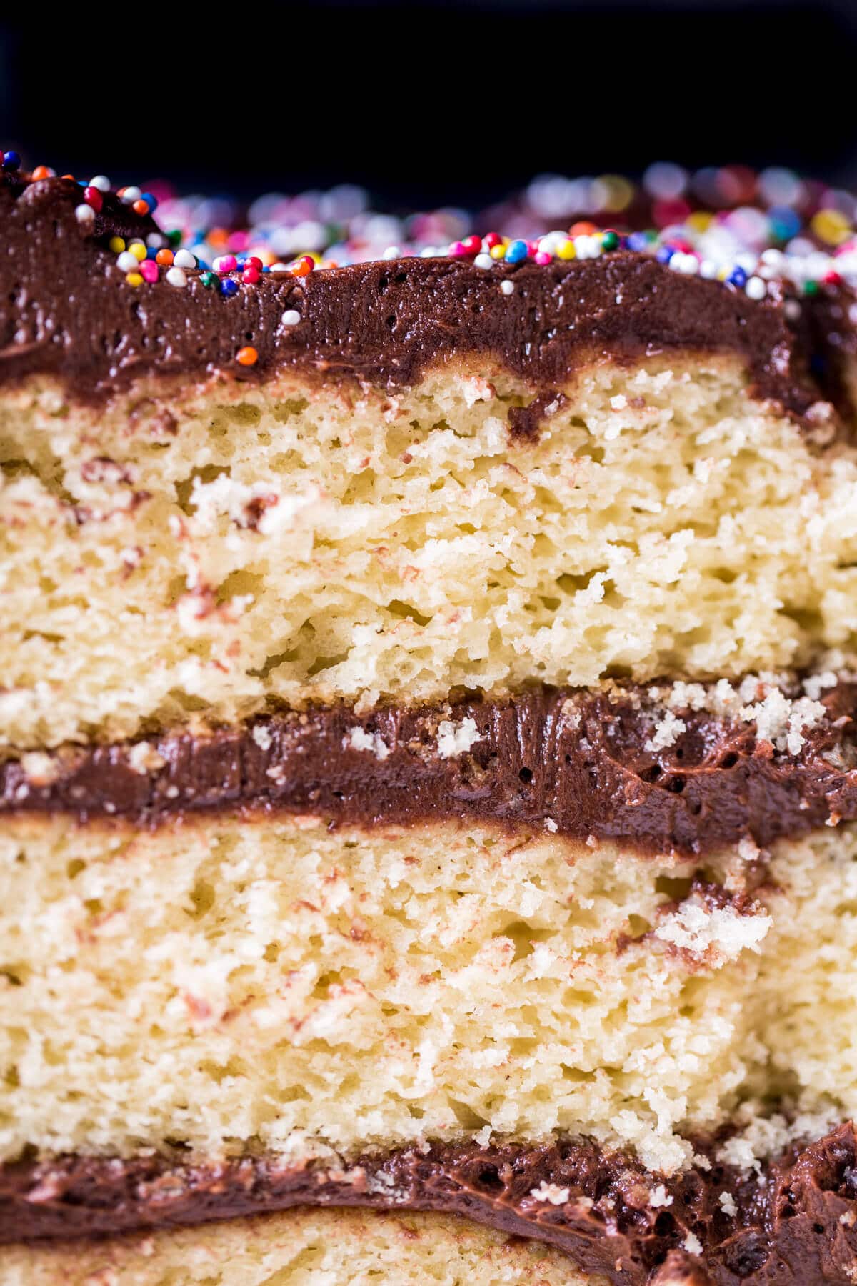 Vanilla Birthday Cake with Whipped Chocolate Buttercream | halfbakedharvest.com @hbharvest