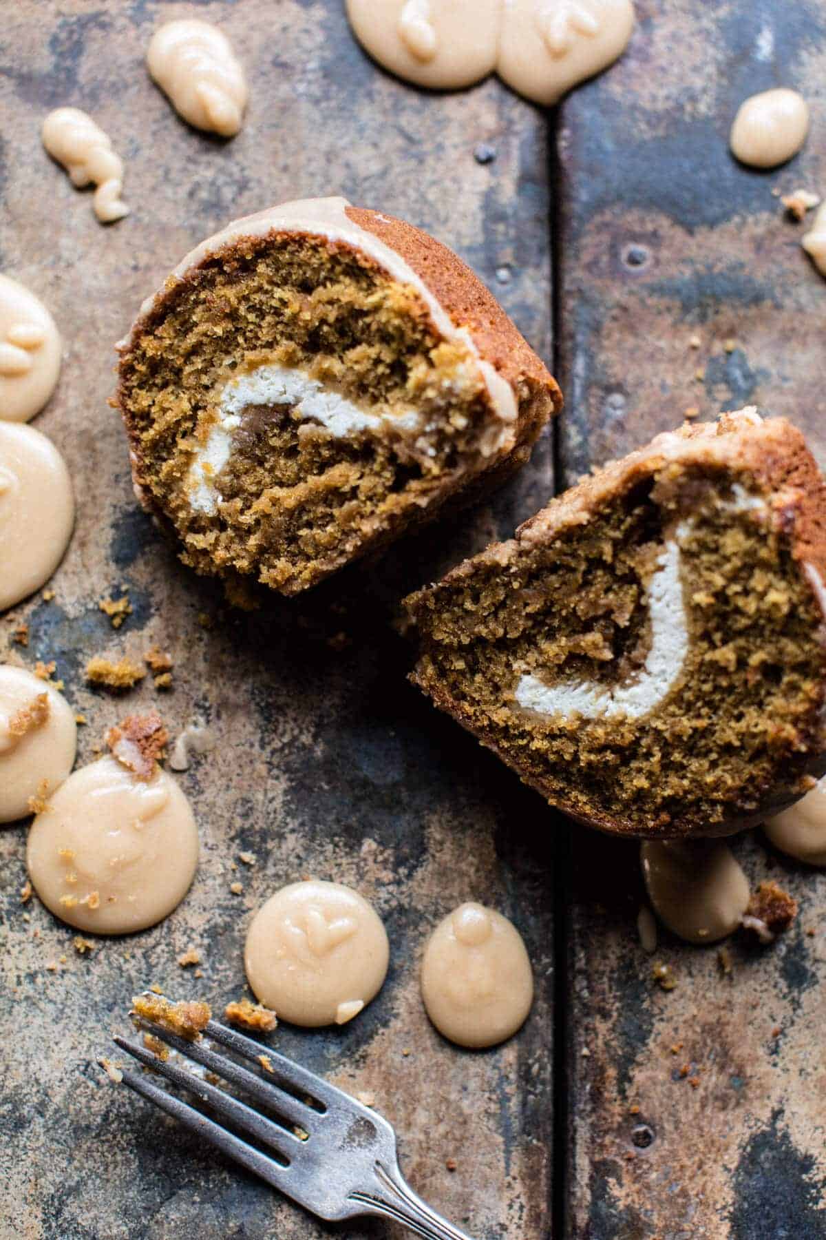Cream Cheese Swirled Brown Sugar Pumpkin Coffee Cake | halfbakedharvest.com @hbharvest
