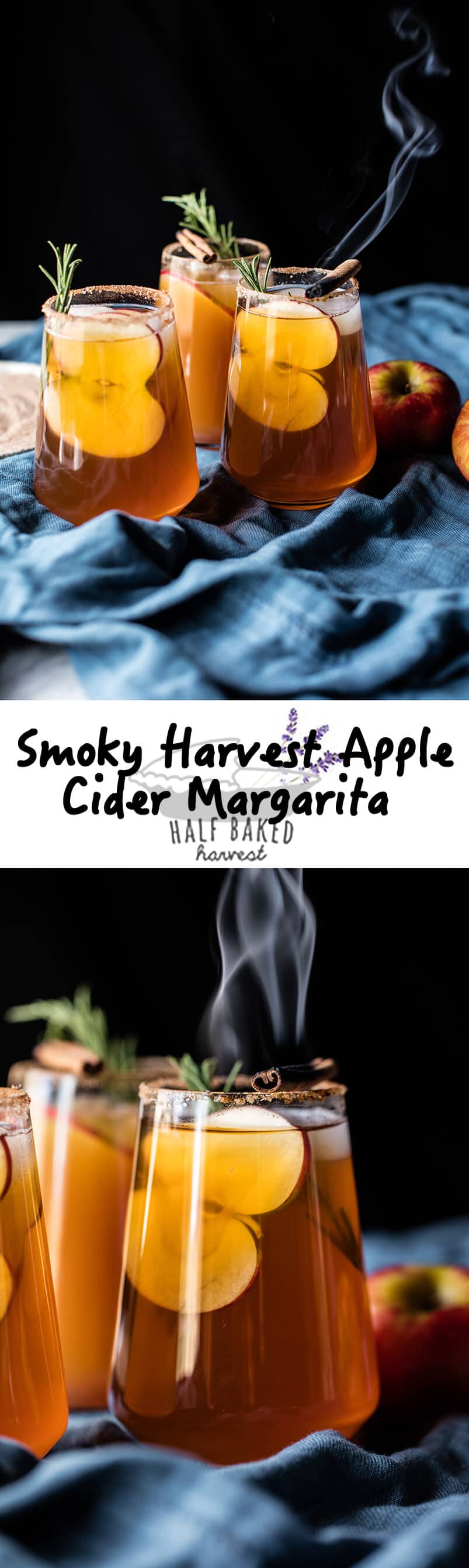 Smoky Harvest Apple Cider Margaritas | halfbakedharvest.com @hbharvest