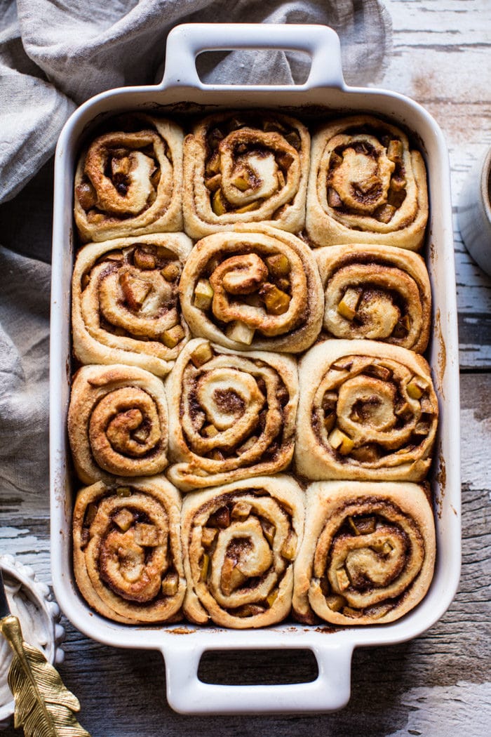 Apple Cinnamon Rolls with Cream Cheese Chai Frosting | halfbakedharvest.com @hbharvest