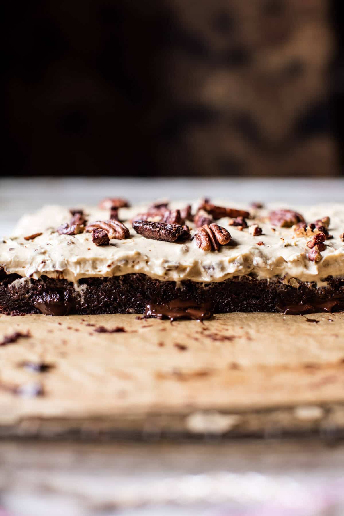 Butter Pecan Frosted Fudge Brownies | halfbakedharvest.com @hbharvest