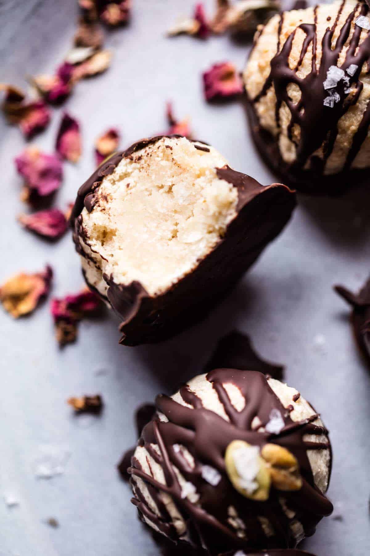 Chocolate Dipped Coconut Caramel Macaroons | halfbakedharvest.com @hbharvest