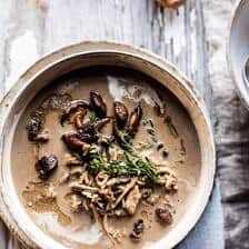 Cream of Mushroom Chicken Wild Rice Soup | halfbakedharvest.com @hbharvest