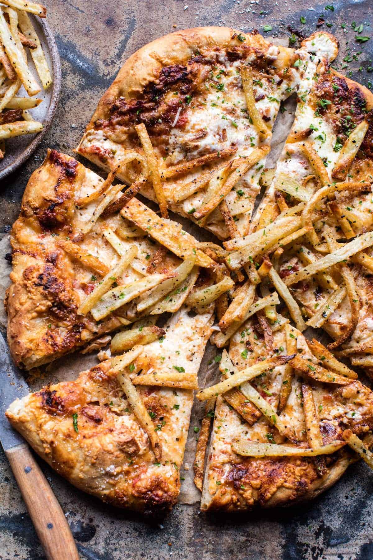 French Fry Cheese Pizza | halfbakedharvest.com @hbharvest